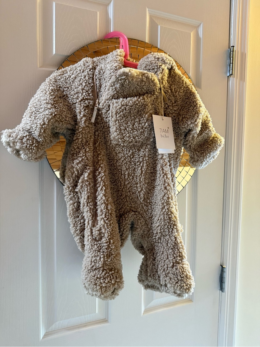 7AM Enfant Unisex Jumpsuit Bebe teddy NWT